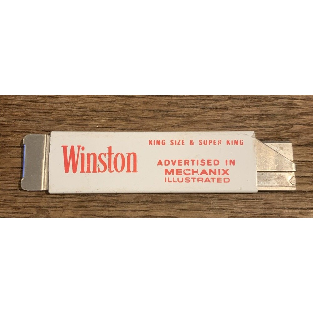 Vintage Winston Ad Cutter Box Cutter Advertising Grocery Store